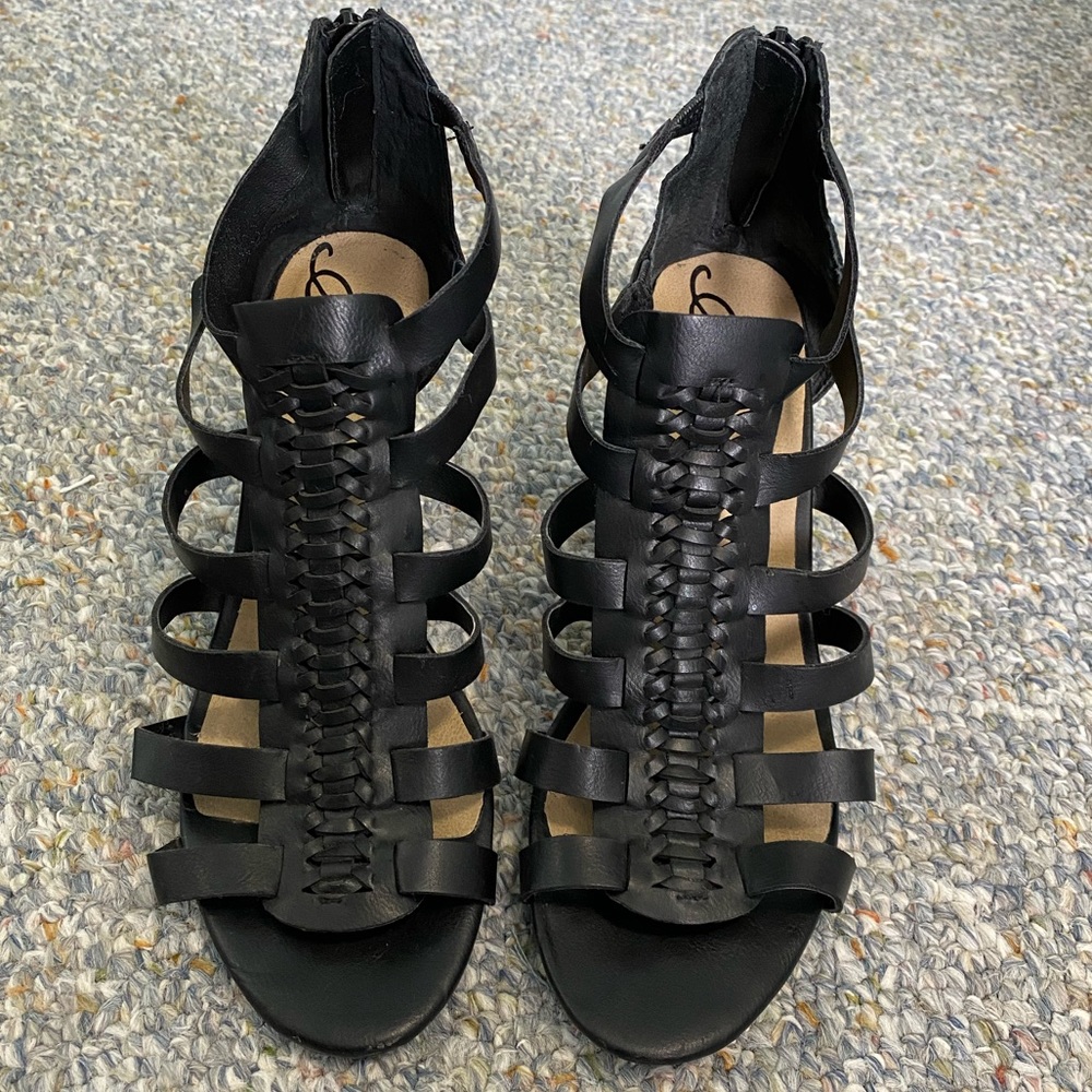 Black American Rag wedges
